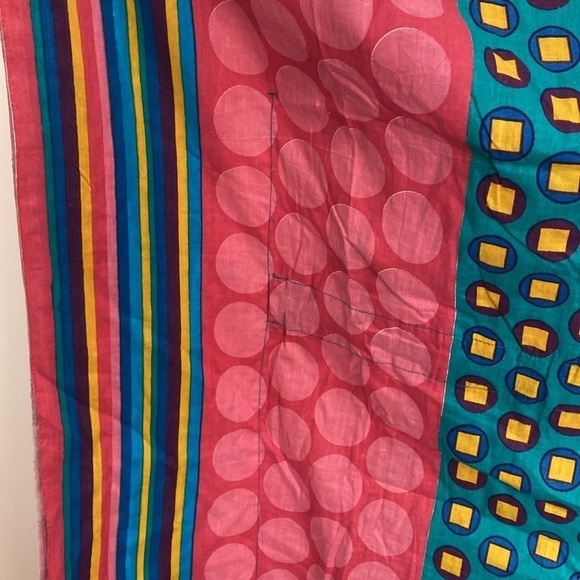 Abstract snap multi color kimono kaftan - Picture 6 of 8